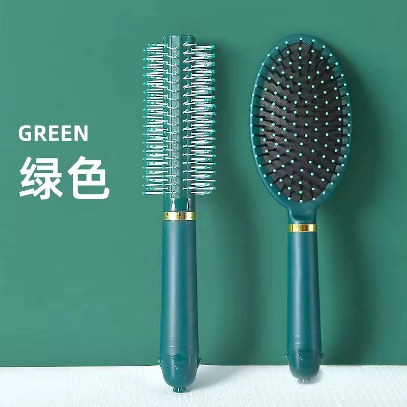 다크그린 2종세트 [에어쿠션빗+컬링빗]