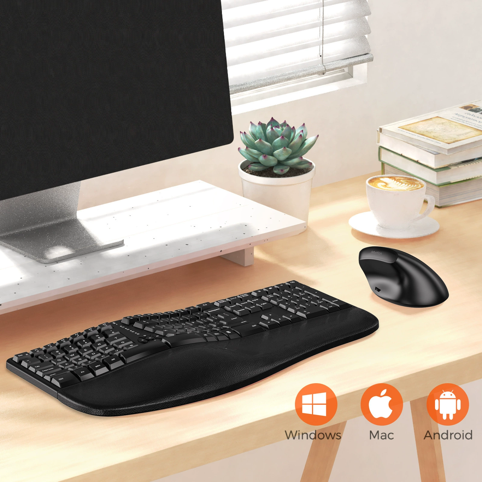 Physiological keyboard, mouse, wireless set, mute laptop for office, 4G