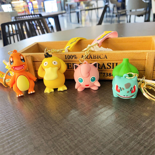Magical Pokémon anime keychain blind box backpack pendant chain Pikachu reachable duck gift small wholesale