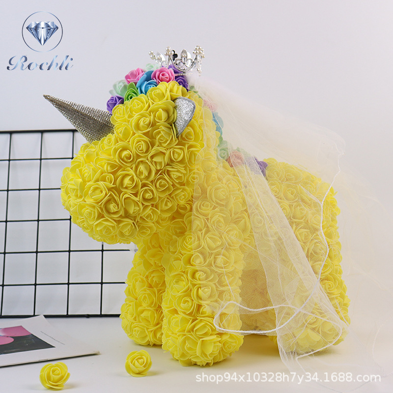 Corona, velo de cabeza, unicornio, flor inmortal, chica, amante, cumpleaños de Navidad, esposa.