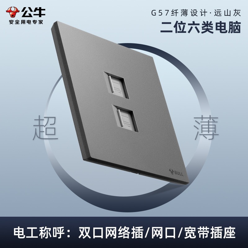 新製品 バタフライウイング 超薄型 ブルg57 ファーリンググレー スイッチコンセントパネル 卸売 壁面g56 隠蔽型USBコンセント|undefined