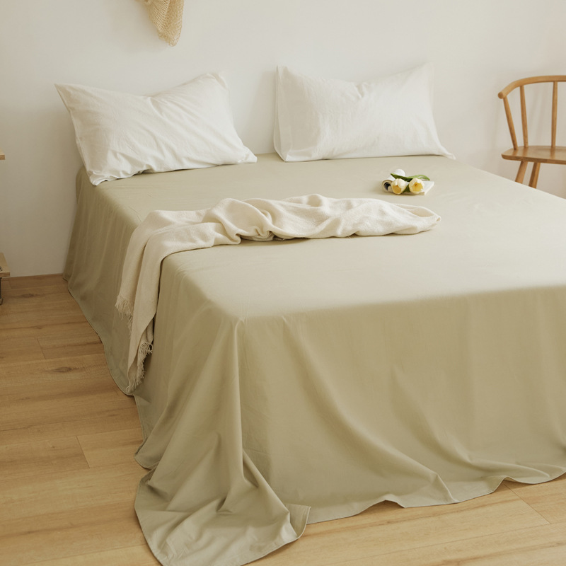 100 sábanas de algodón de color sólido sábanas de algodón dormitorio sábanas dobles individuales sábanas de piel de padres