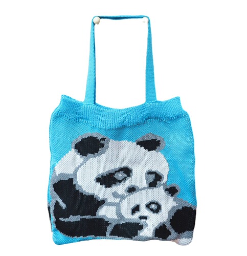 Cross-border new style hand hook bag, panda bag, beach bag, casual bag, shoulder bag, crossbody bag, wholesale from origin supplier