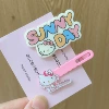Розовый, SUNNYDAY, пара заколок с кошкой