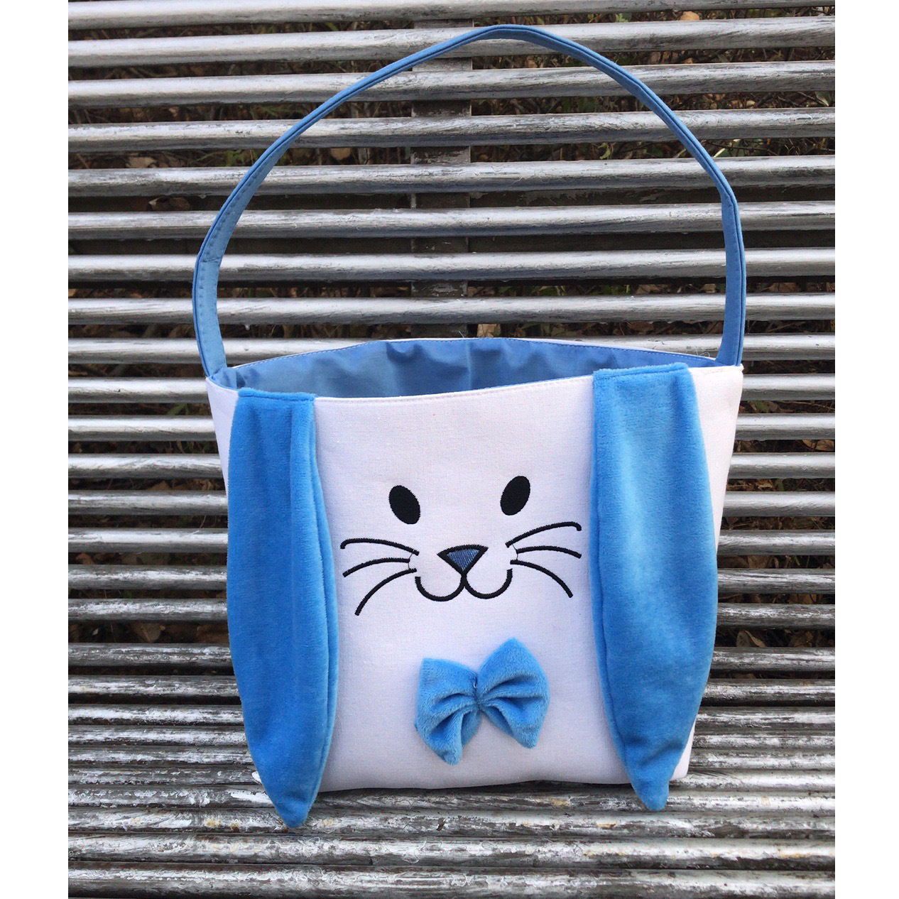 2024 nueva cesta de Pascua huevo decoraciones conejo de peluche cola de conejo cesta de almacenamiento cubo portátil al por mayor