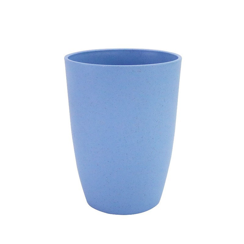 Amazon trigo paja taza de beber taza simple hogar enjuague bucal taza portátil de plástico taza cepillo de dientes taza logo
