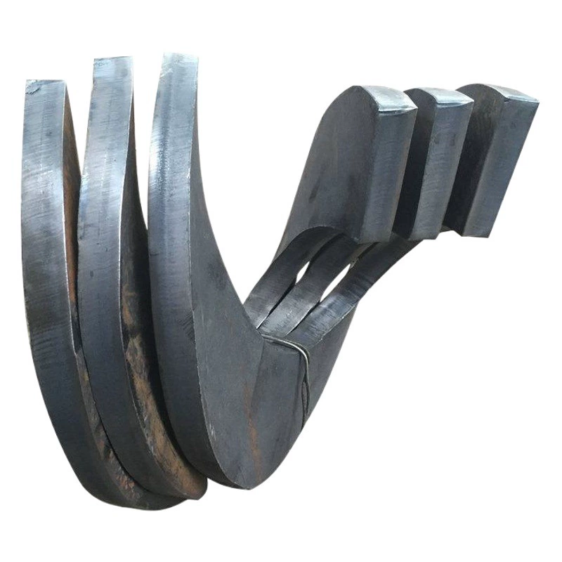 Износостойкий бесшахтный спиральный нож утолщенный конвейер с непрерывным шнековым лезвием спиральный вал средней Подвески спиральный вал