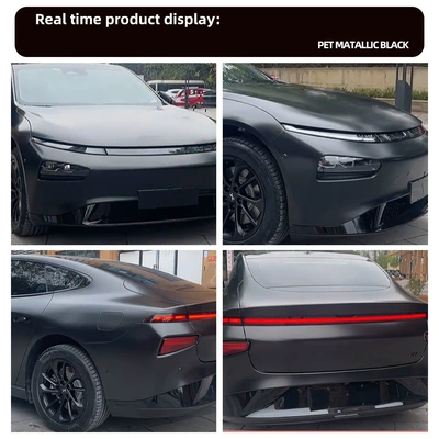 Auto Color Change Film Metallic Black Color-Changing Film