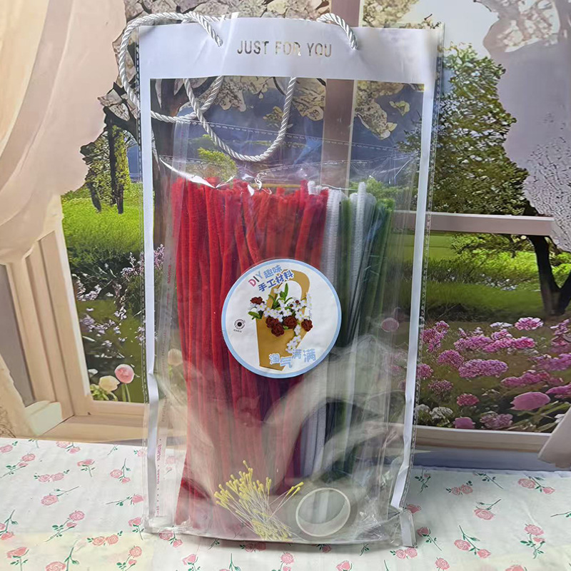 Twisting Stick Bell Pendant Material Kit DIY Craft Kit Ultra-Dense Chenille Stems Children's Toys Wholesale Twisting Stick Bell Pendant Material Kit DIY Craft Kit Ultra-Dense Chenille Stems Children's Toys Wholesale