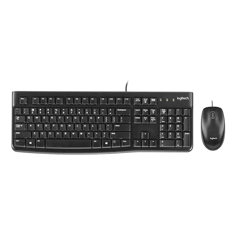 Клавиатура и мышь Logitech MK120 проводной комплект (920-002589) Черный/3 года гарантии