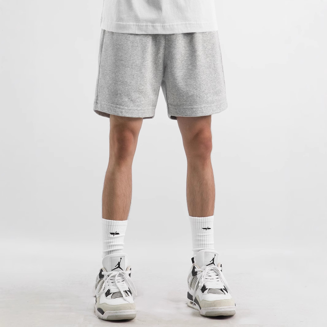 New Summer American Casual Grey Short Quarterpants Loose Boys Sports Shorts Over-the-knee Basketball Pants