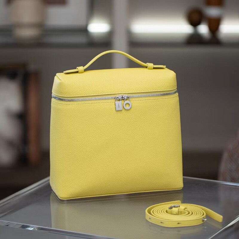 Cross-Border Guangzhou Genuine Leather Backpack Extra Pocket L23.5 Double Shoulder Bag Lychee Pattern Lp Women's Handbag