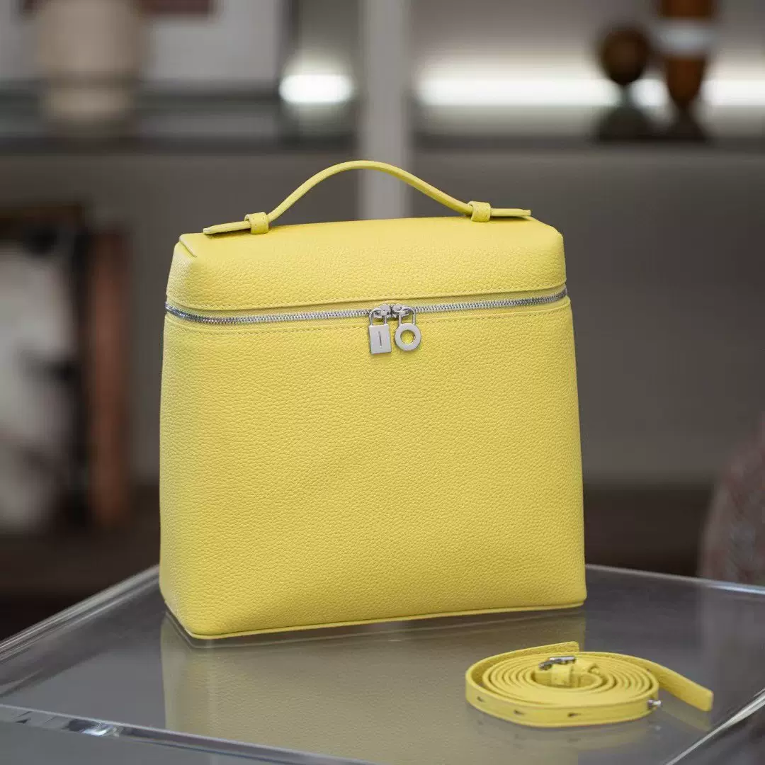 跨境广州真皮背包Extra Pocket L23.5双肩包荔枝纹LP女士手提包