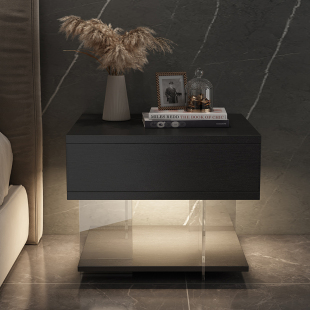Modern Accessible Luxury Bedside Table Accessible Luxury Suspended Bedroom Bedside Table Small Storage Cabinet Bedside Storage Cabinet Master Bedroom Suspended