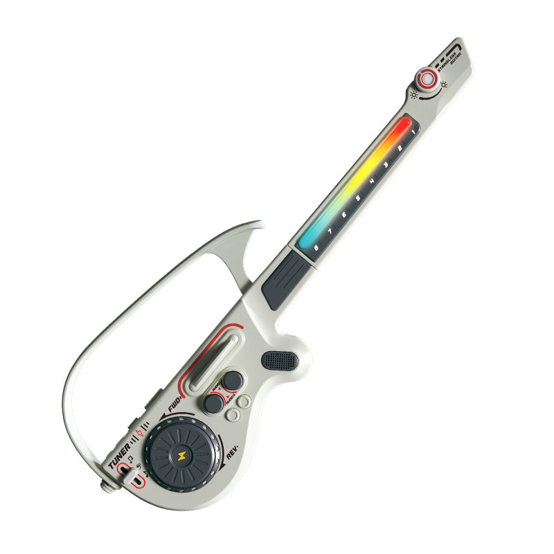 New Multifunctional Guitar Simulation Stringless Foldable Bluetooth-Connected Smart Bass Electronic Keyboard Children's Musical Instrument Toy