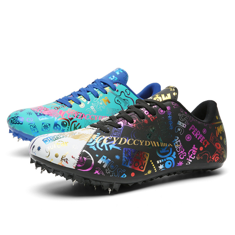Zapatos de pista zapatos integrales de entrenamiento para correr zapatos de pico para estudiantes jóvenes zapatos de pista para hombres y mujeres zapatos de entrenamiento de competencia zapatos de punta