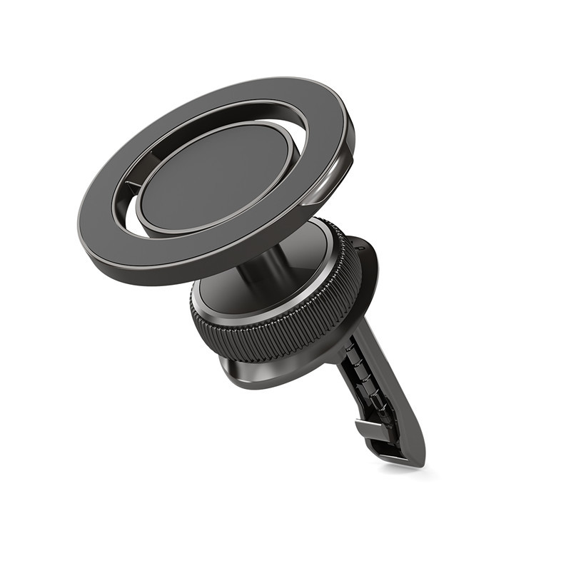 Ht-732 Air Vent Magnetic Car Phone Holder Car Navigation Metal Mount with Magnetic Sheet and Cleaning Pad