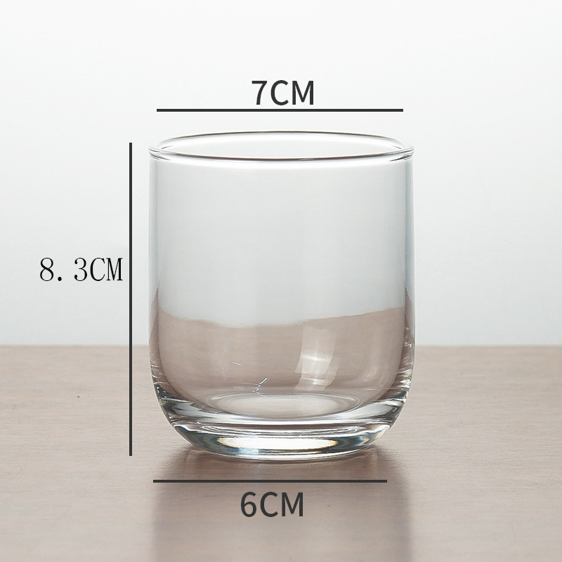 Tazas de cristal de hotel de vidrio enjuague bucal creativo simple taza de agua de vidrio resistente al calor taza de té taza de jugo