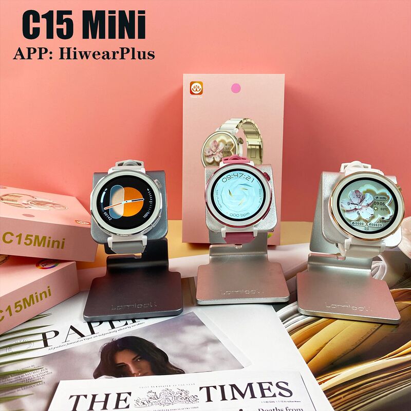 Women's smart watch mini Chinese Bluetooth blood pressure call sports round screen light-up watch wholesale