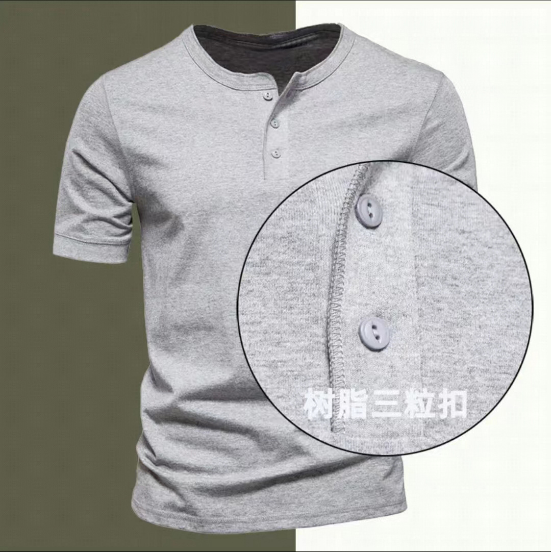Men's Solid Color T-shirt Men's Clothing display picture 9