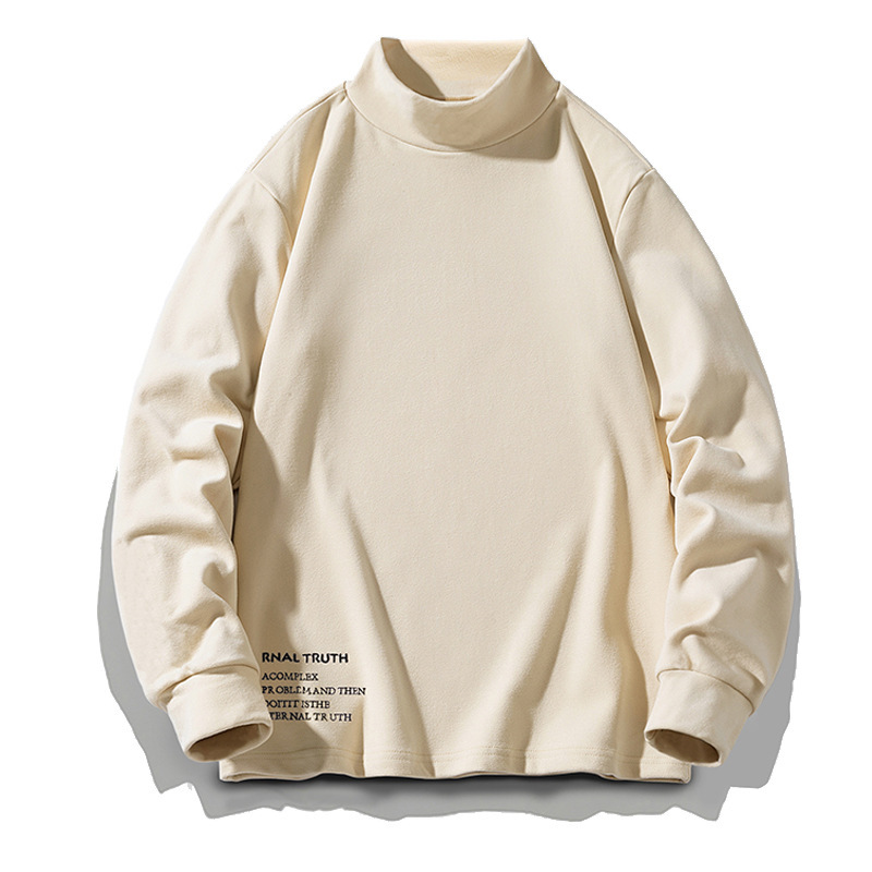 ​ ​ 2025 Autumn and Winter Men's Air Velvet Gold Microprofile Bottoming Shirt Laboratory-5 ℃ Temperature-Locking Warming Tool