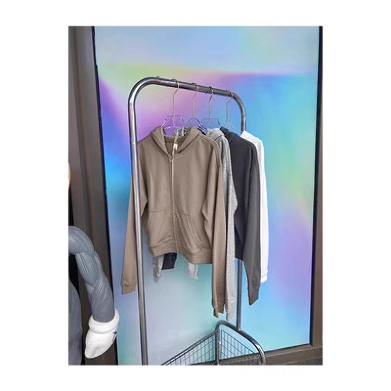 SKIMSカーダシアンと同じフレンチterry zip hoodieの帽子付きショートタイプ|undefined