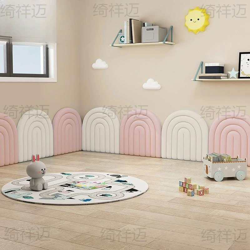 Детские наклейки на стену против столкновений, мягкие наклейки на стену для прикроватной тумбочки, утолщенные губчатые наклейки на стену для детского сада, стерео стена для детского сада, мягкая стена для стен