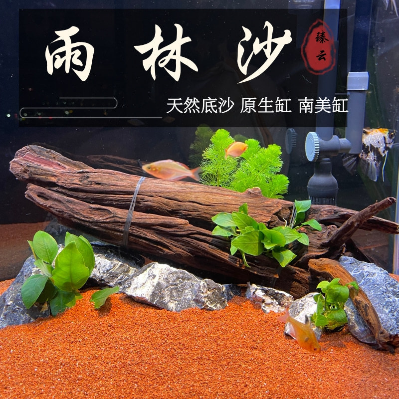 Tropical Boutique Rainforest Sand Fish Tank Bottom Sand South American Three Lakes Cichlid Mouse Sand Egyptian Colorful Thunder Dragon Landscaping Sand