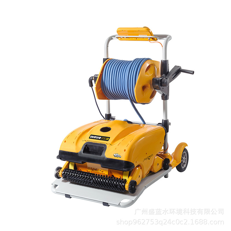 Delfín piscina automática máquina de succión de aguas residuales Weihu WAVE100 aspiradora subacuática inferior de agua máquina de succión de aguas residuales máquina de limpieza