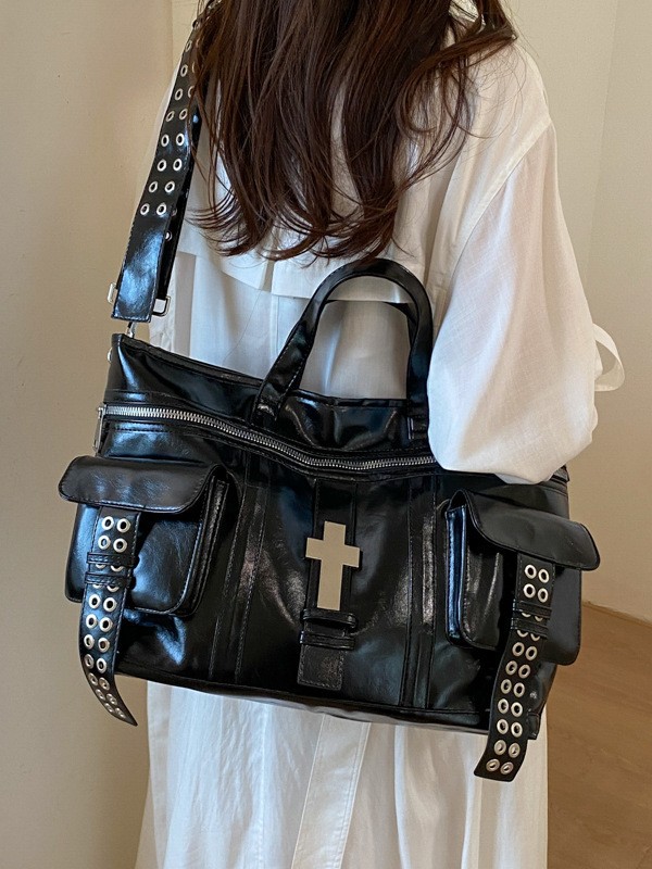 Bolso de mujer de gran capacidad de lujo ligero de hombro mochila de alto nivel de moda retro versátil Maillard bolso de mano