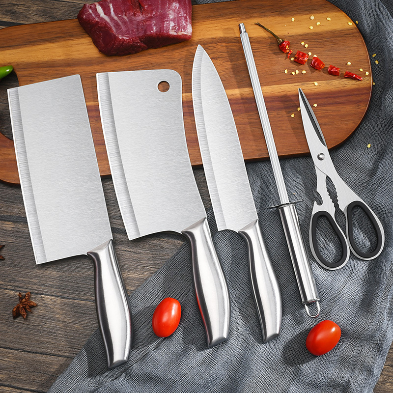 Cuchillos de cocina conjuntos de cuchillos de cocina conjuntos de cuchillos de cocina domésticos conjuntos completos de cuchillos cortadores afilados cuchillos de corte transfronterizos