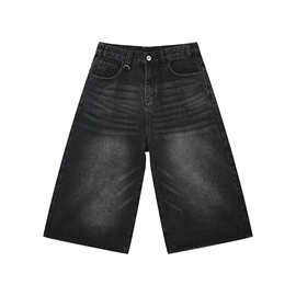 Men's denim shorts 跨境高质量2024潮流牛仔短裤男士七分裤