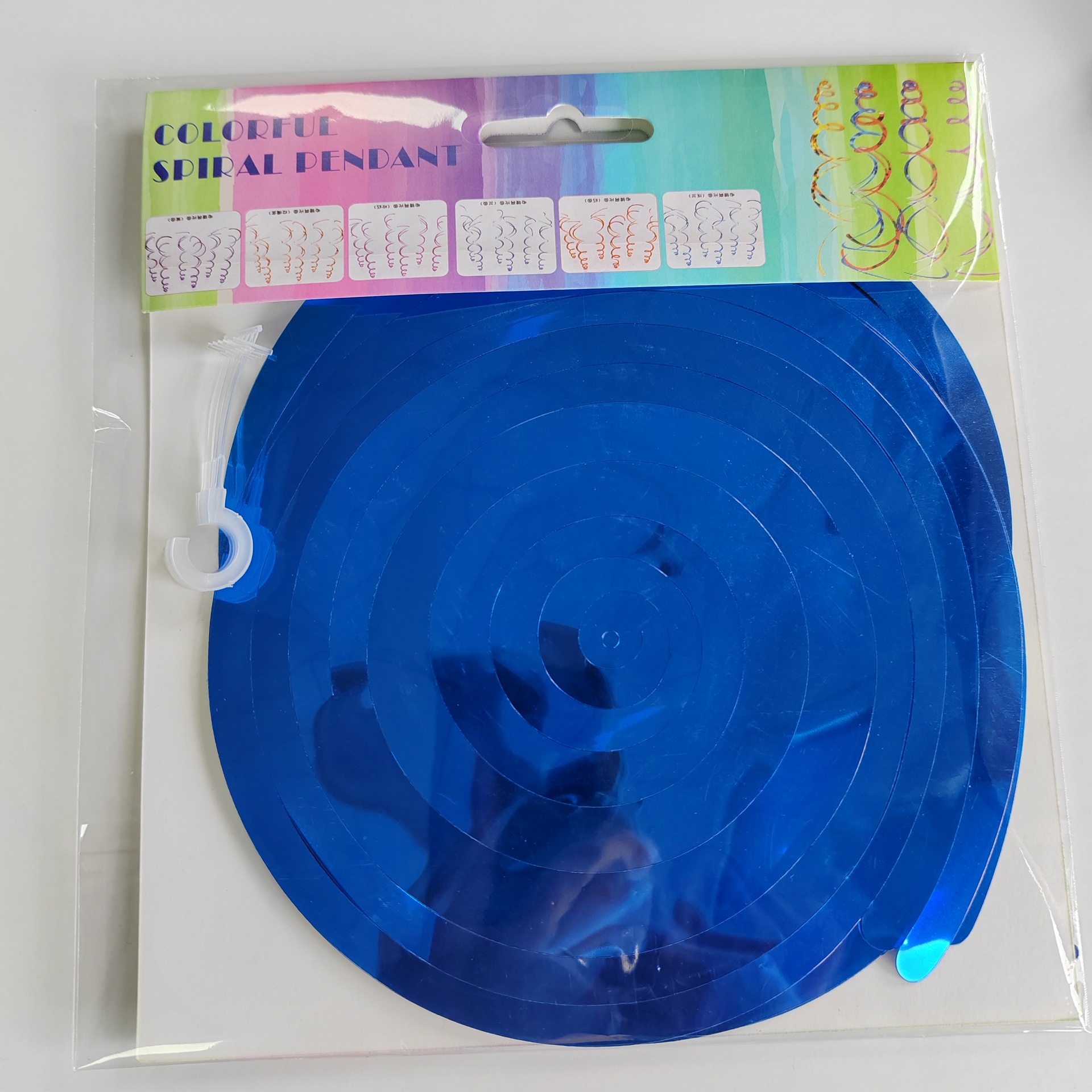 Fiesta transfronteriza doble espiral adornos Año Nuevo cumpleaños tema decoración tienda vórtice Garland lentejuelas colgante al por mayor