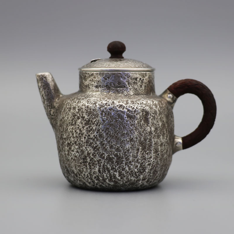 Teapot, retro tea, 925 sample silver, simple and elegant design