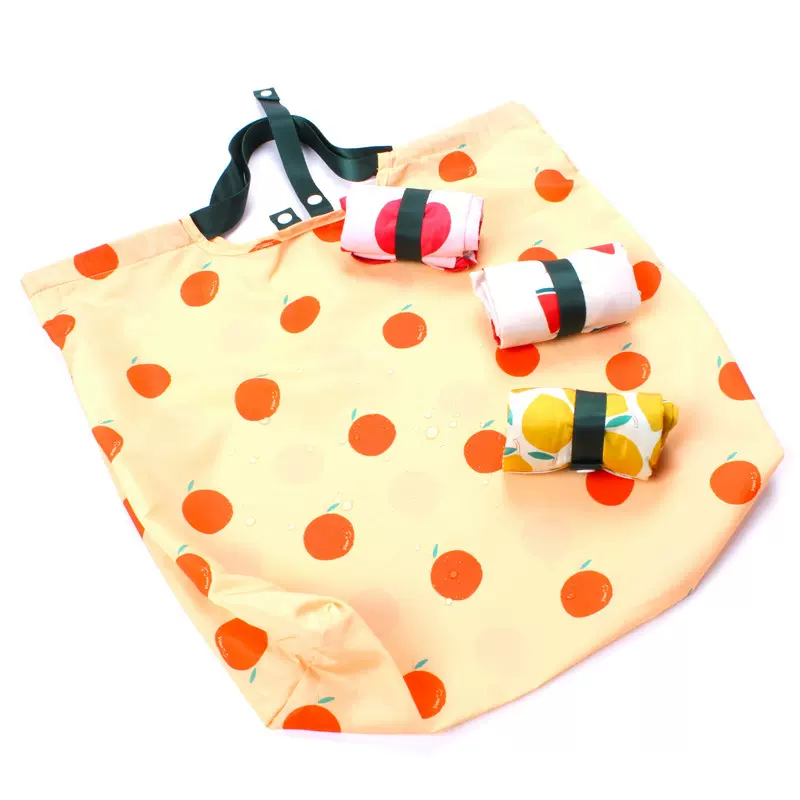 现货折叠涤纶购物袋日本新款可收纳|全新大容量小体积|少量可混批