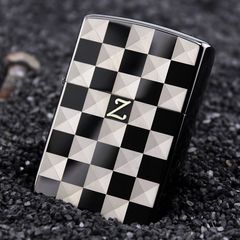 Zoro kerosene brass lighter ZY-029MIU-3D small grid vintage open-flame wholesale manufacturer