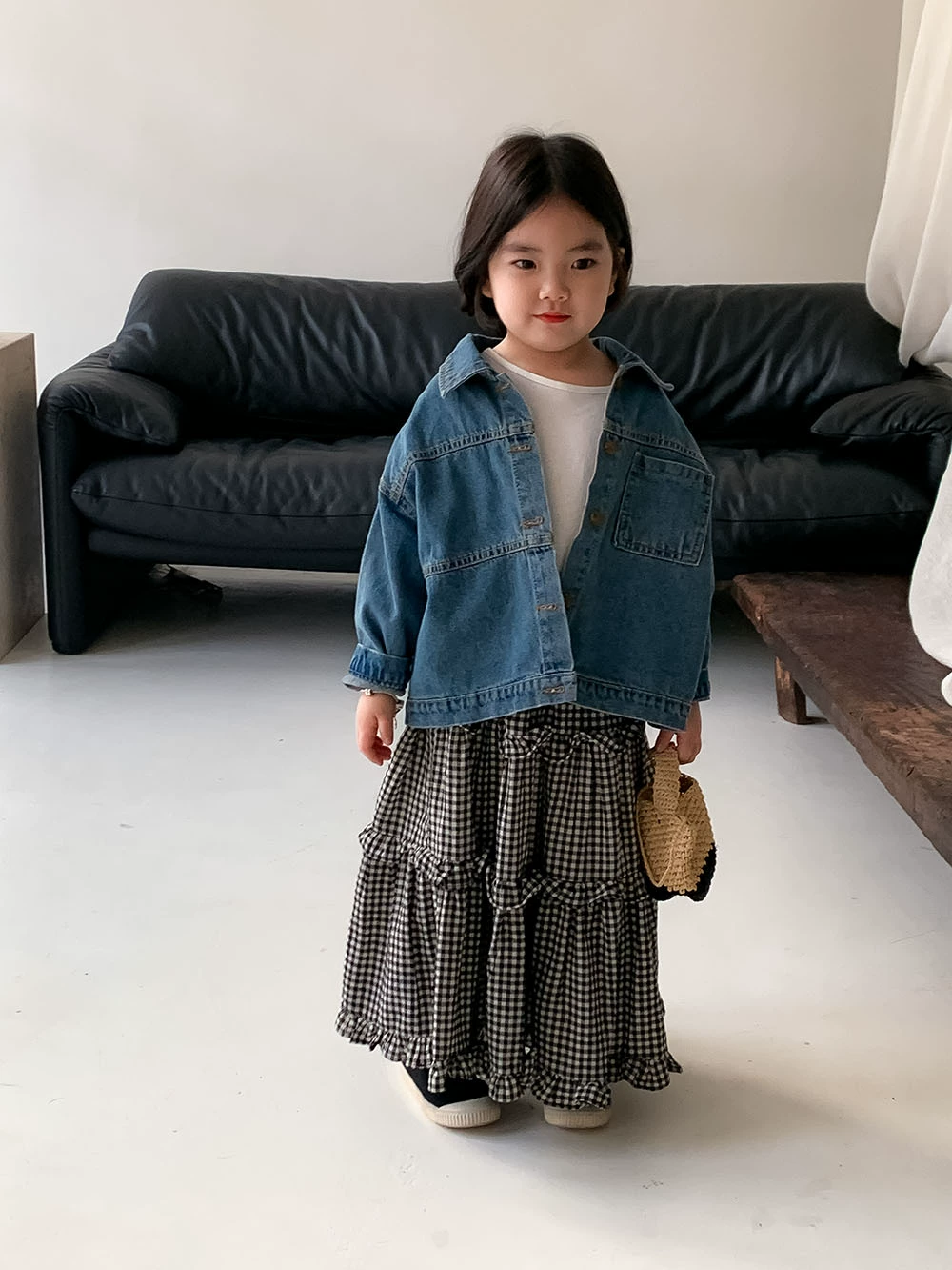 Brand denim shirt for boys, children's jacket, Korean style, children's clothing