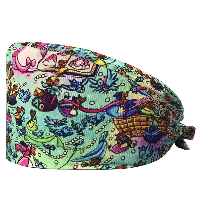 Enfermera sombrero conejo lindo patrón de dibujos animados europeo y americano Venta caliente doctor trabajo sombrero a prueba de polvo tapa quirúrgica AliExpress