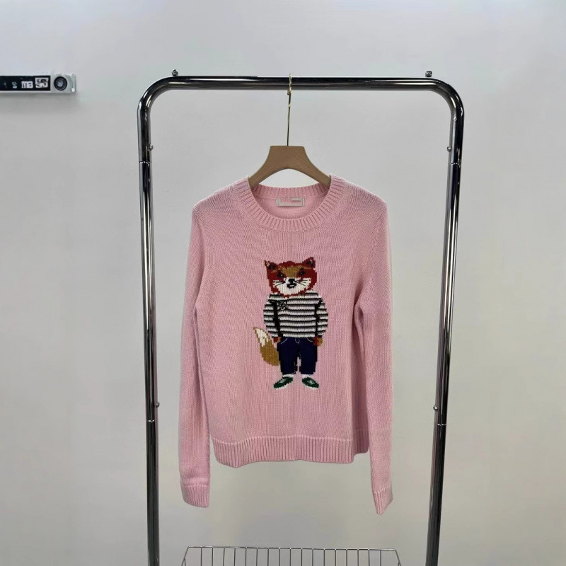 2025 New Model with Qr Code Capability/High-Quality Rl Ralph Bear Pattern Cotton and Linen Cable Knit Round Neck Long-Sleeve Sweater