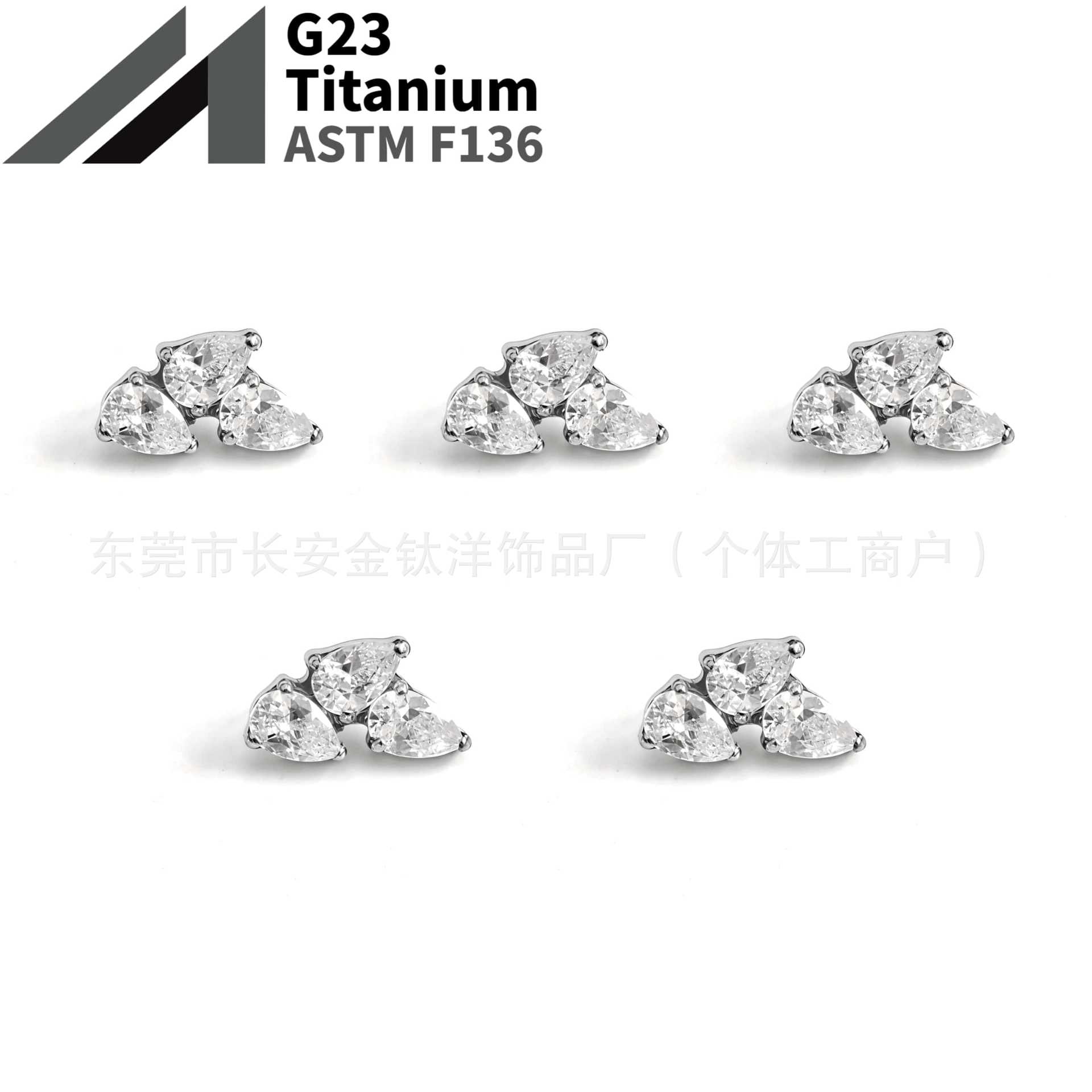 16G labret stud size and finish detail
