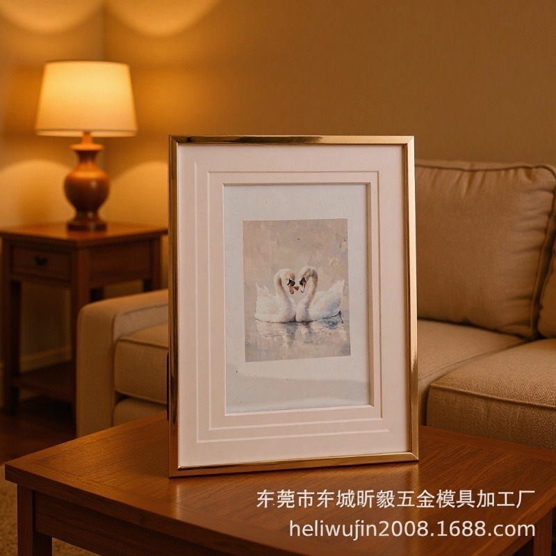 现代简约新款镶嵌多层卡纸金属相框,礼品相框.儿童相框.毕业相框