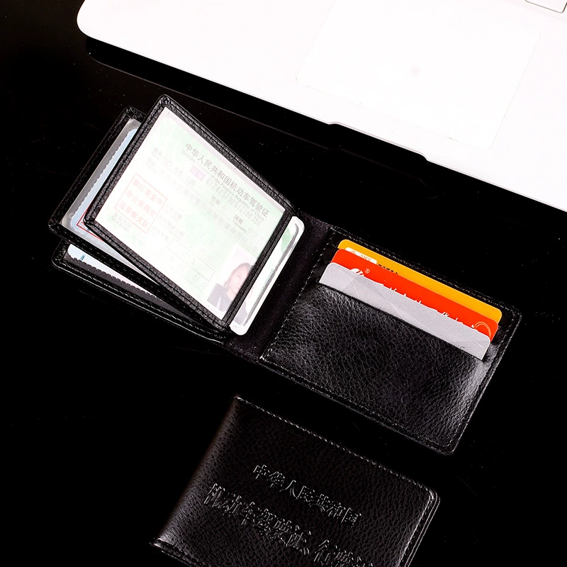 Кожаный Чехол Для водительских прав, мужской защитный чехол для водительских прав, Женская Персонализированная креативная кожаная сумка для водительских прав «Два в одном»