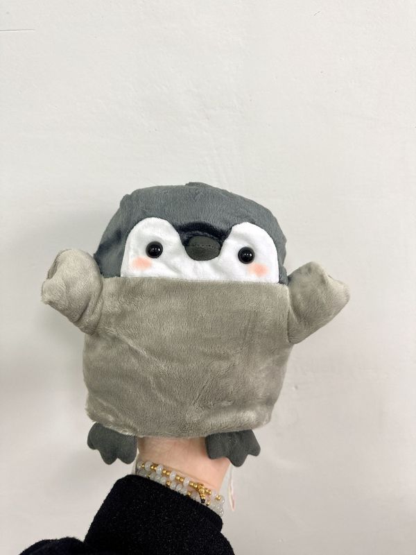 新品点赞鹅毛绒挂件日系可爱正能量企鹅小公仔钥匙扣链书包包挂饰|undefined