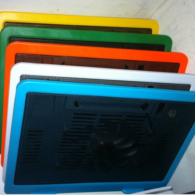 Laptop, air fan, radiator with accessories