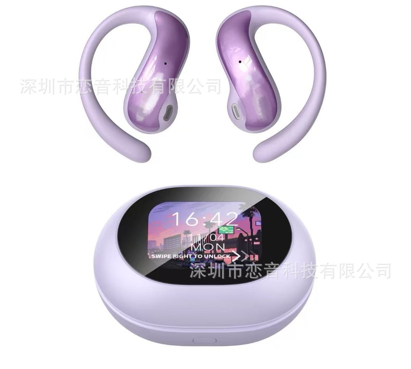MS188 翻訳ヘッドセットクロスボーダー新製品スマート AI ヘッドセット OWS イヤーフック高精細タッチスクリーン Bluetooth ヘッドセット|undefined