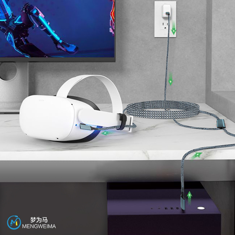 Nuevo VR enlace streaming cable de datos usb3.2 5Gbps carga rápida sin pérdida de potencia universal tipo-C VR gafas