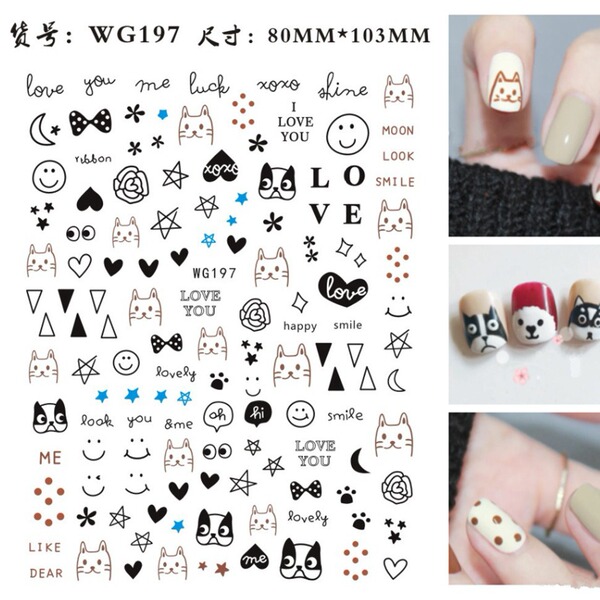 cartoon nail stickers for nails