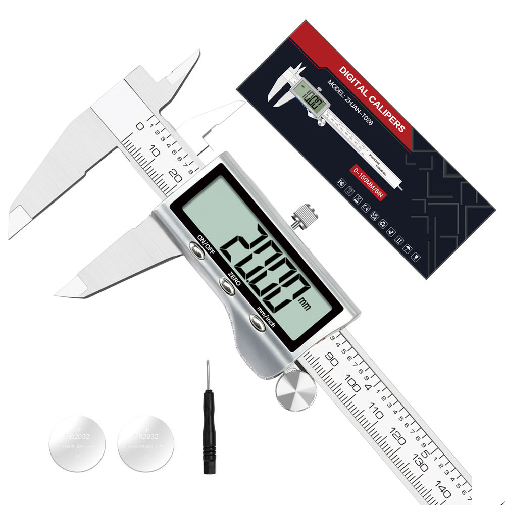 升级大屏电子数显游标卡尺工业级高精度深度测量珠宝文玩不锈钢尺