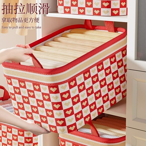 Household Handheld Basket Storage Box Bedroom Clothes Fabric Storage Box Children's Toy Storage Box Wholesale