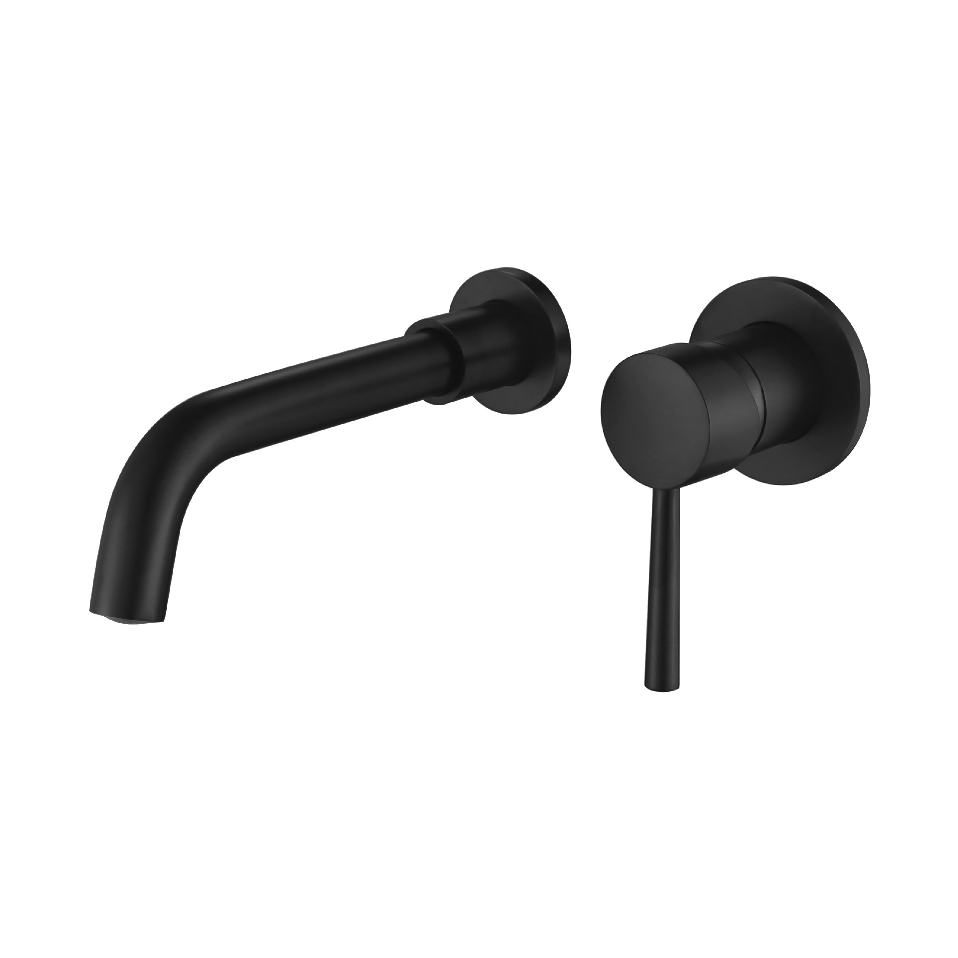 Yiyu black brass wall-mounted faucet for hand washing and washbasin, concealed washbasin faucet, cold and hot faucet Specification drawing